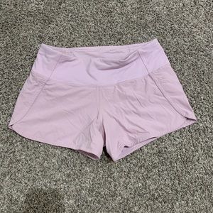 Pink/purple lulu shorts